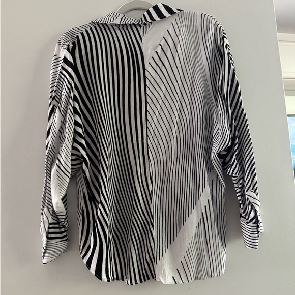 Mango Swirl Print Button Down Shirt - Picture 2 of 5